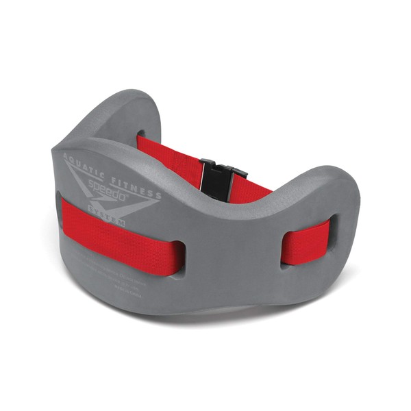 Speedo Unisex Swim Aqua Fitness Jogbelt , Charcoal/Red, Small/Medium