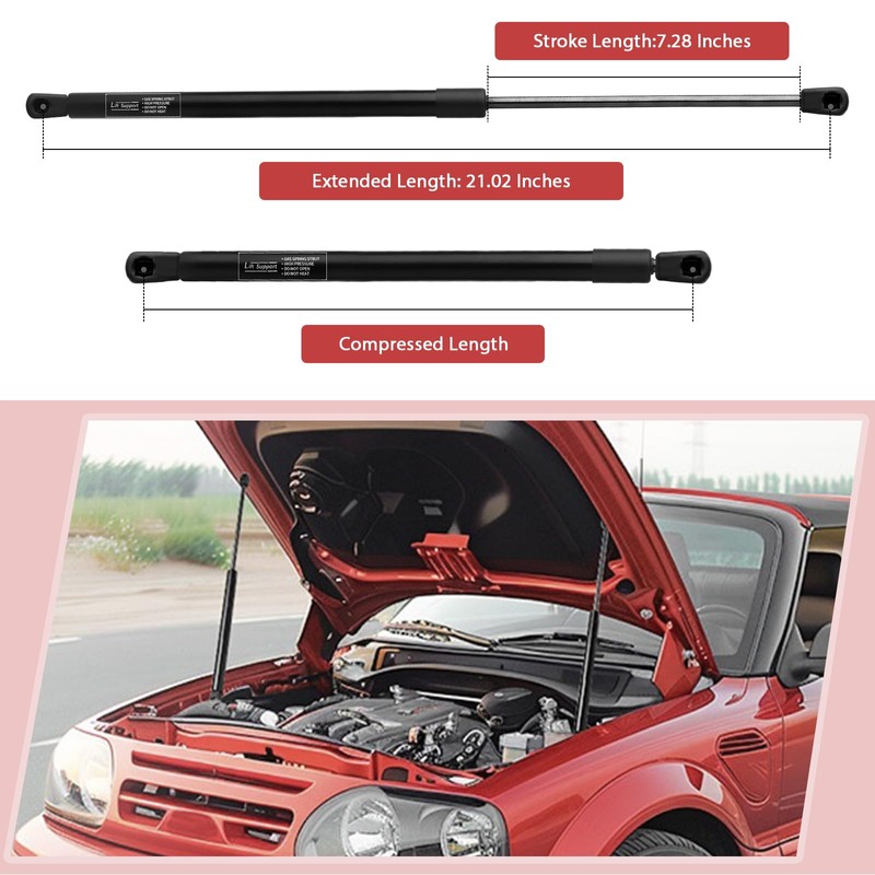 Hood Lift Supports for 2015-2019 Subaru Legacy & Outback -