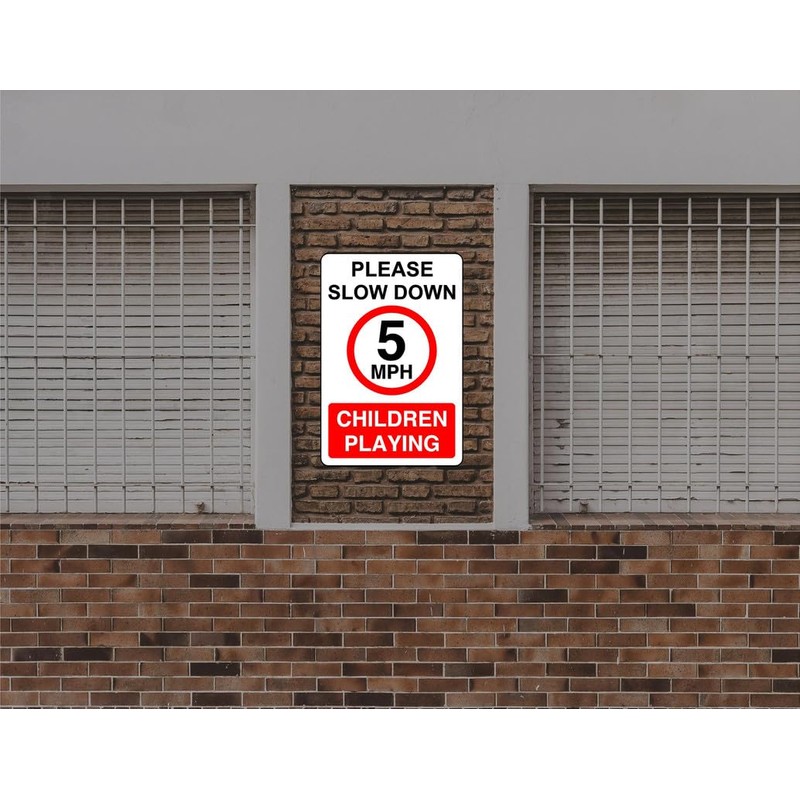 Safety First Display LTD Slow down children playing 5mph -