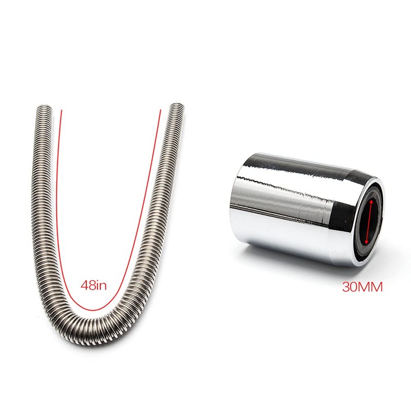 WENJTP Universal 48-inch Flexible Radiator Hose Kit with 1-3/4", 1-1/2",