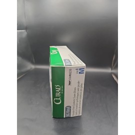 Curad 3G Vinyl Powder Free Exam Gloves Medium 1 Box 100 Gloves