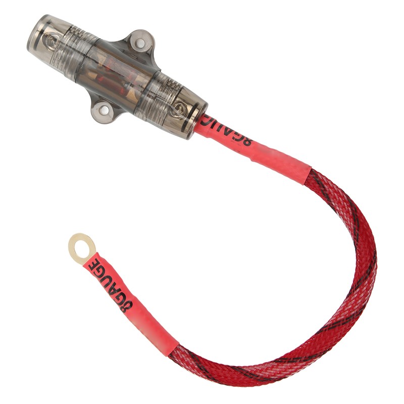 Sound Fuse Cable 8GA O Ring Terminal Copper Core Safe