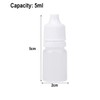ACENIX® 50 Pieces 5ml dropper potion bottles White small Plastic