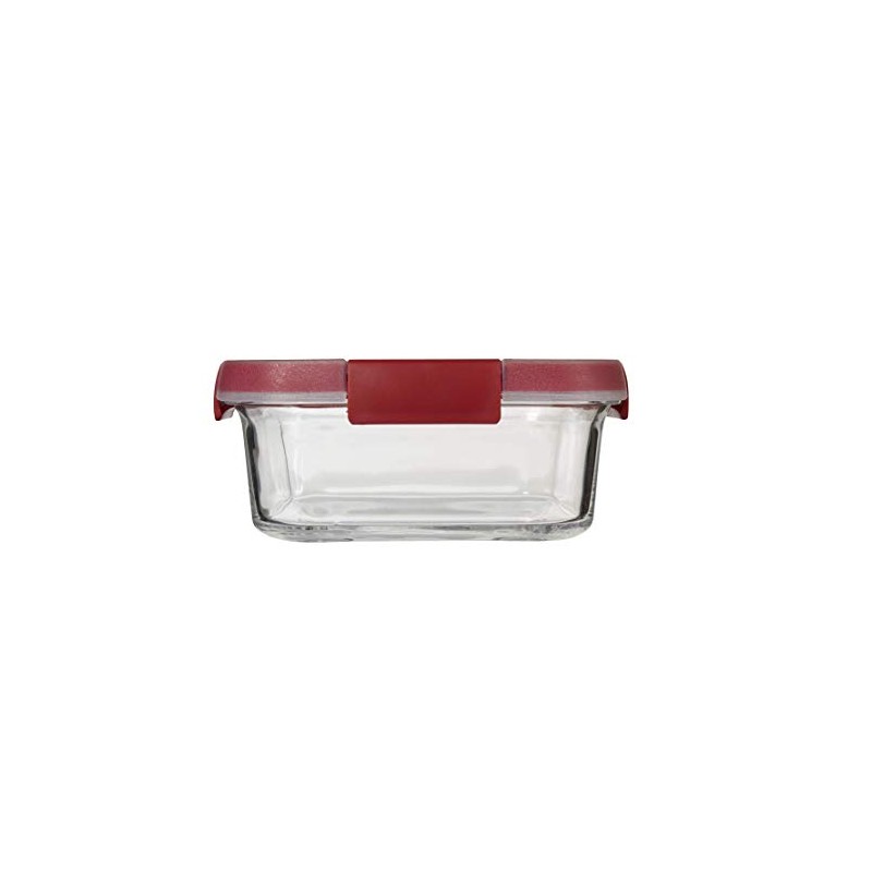 Keter Cook glass container, transparent / red, 33 x 18