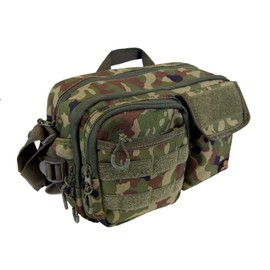 Storm Cloth Military Pouch, Shoulder Bag, Body Bag, Waist Pouch, Self-Defense Forces, Camouflage, Large Capacity 2.3 gal (9 L), land self-cast camo