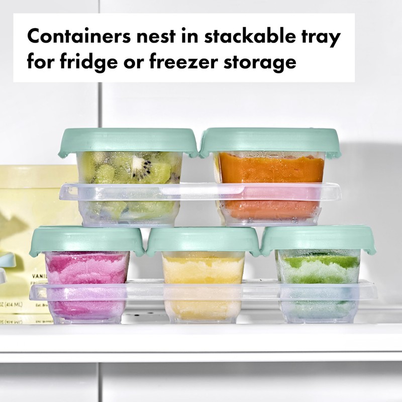 OXO Tot 12-Piece Baby Blocks Food Storage Container Set -