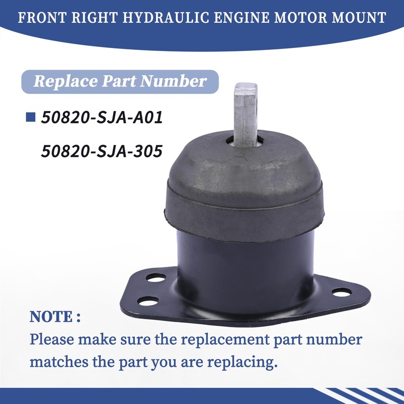 Getfarway Front Right Hydraulic Engine Motor Mount 50820-SJA-A01 Compatible with