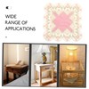 Mikinona Elegant Princess Style Tablecloth Nightstand Cover Decorative End Table