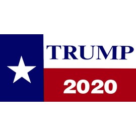 Miami Wholesale Texas State Flag Trump 2020 Decal Bumper Sticker