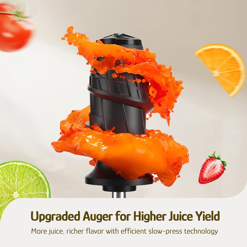 Hazel Quinn Masticating Juicer - Cold Press Slow Juicer for