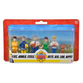 Simba 109252538 Fireman Sam Figures Set, 6 Pieces, 2 Assorted, Only One Version Delivered, 5-7 cm Toy Figures, from 3 Years