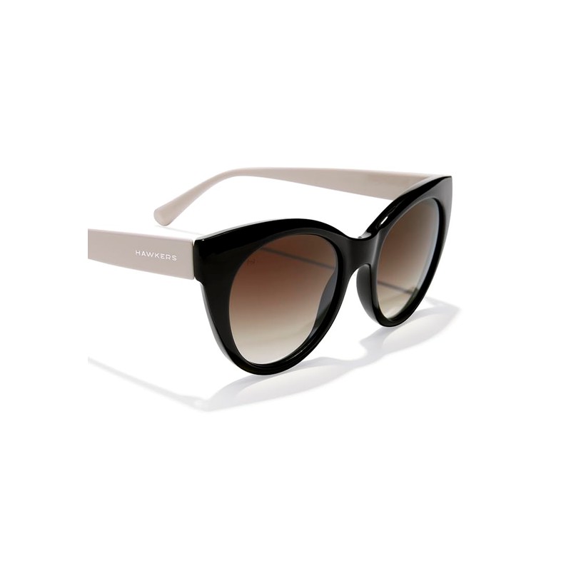 HAWKERS Unisex Divine Sunglasses, Black and White Earth
