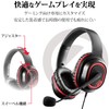 ELECOM HS-G30BK Gaming Headphones, Wired, Over-Ear, Lightweight Model, 6.6 ft