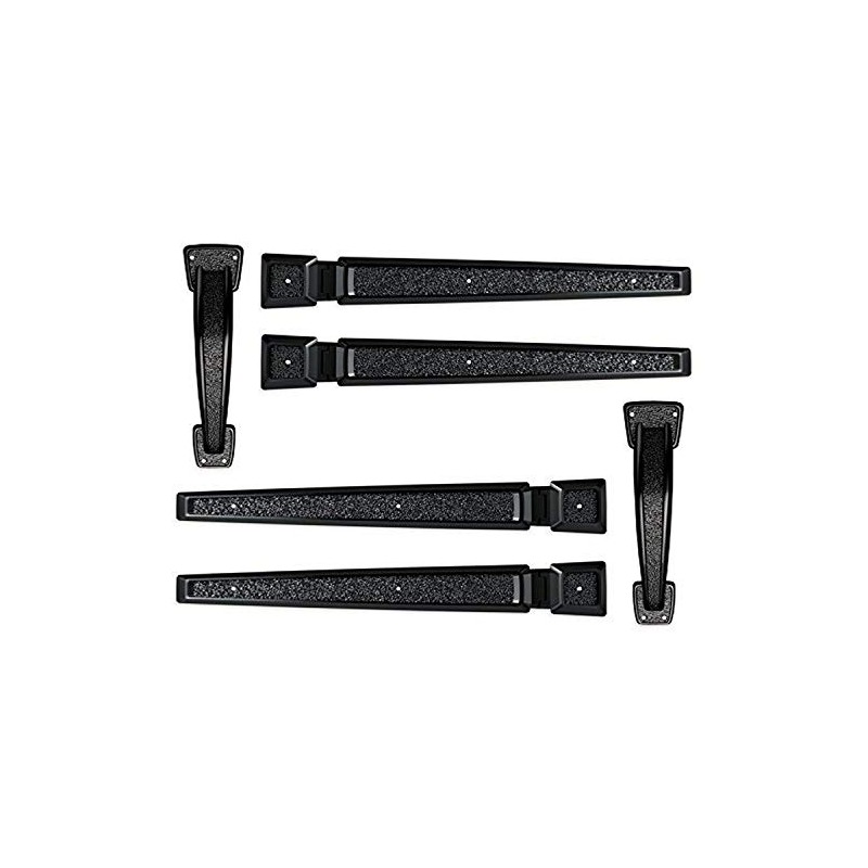 Coach House Signature Décor Garage Door Hardware - Black Carriage