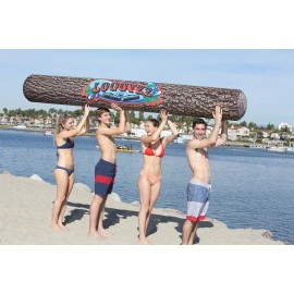 Sunlite Sports Jumbo Inflatable Log Water Float, Inflates to 10 Feet Long!