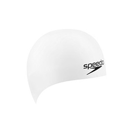 Speedo Fs3 Competition Swim Cap, White, Medium