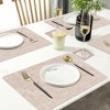 FJNATINH Washable Place Mats, Leather Place Mats, Wipe Clean Double-Sided