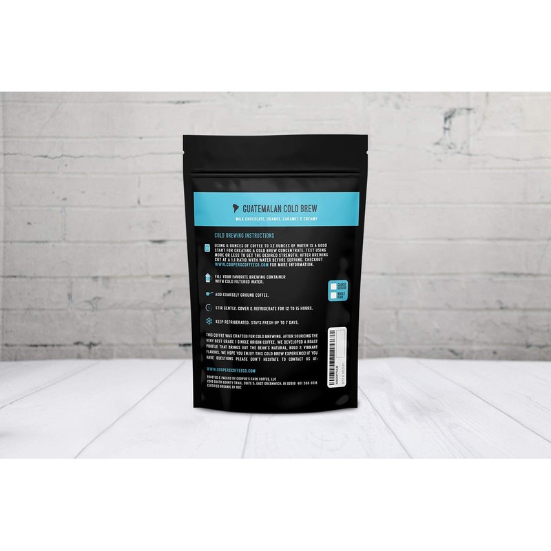 Organic Cold Brew Coffee - Guatemalan Coffee Beans Crafted For