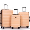 Travelhouse Amalodie Hardshell Upright Spinner Wheel Suitcase Set PP ABS,
