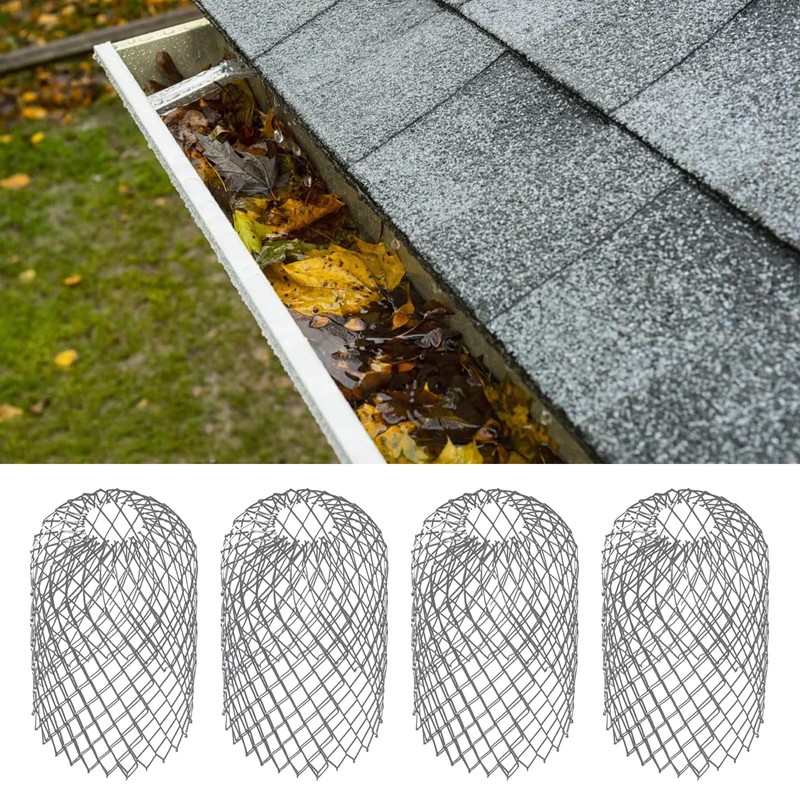 ALI2 4 Pieces Gutter Gutter Grids Aluminium Gutter Grille Drip