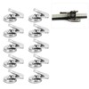 10Pcs Force Magnet Magnetic Clip L40 Axe Stainless Steel 32mm
