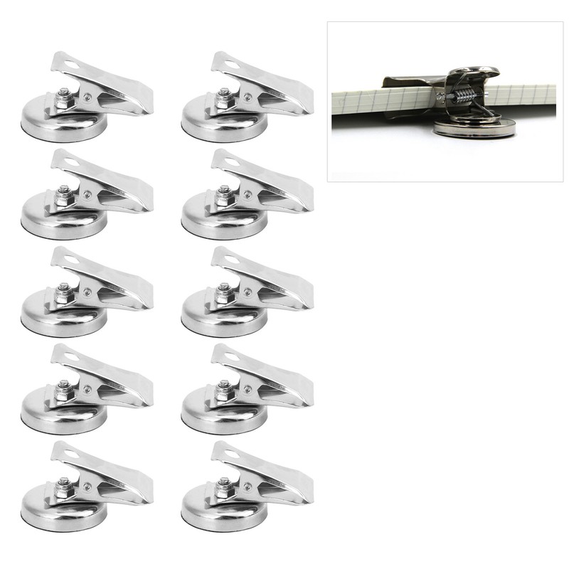 10Pcs Force Magnet Magnetic Clip L40 Axe Stainless Steel 32mm