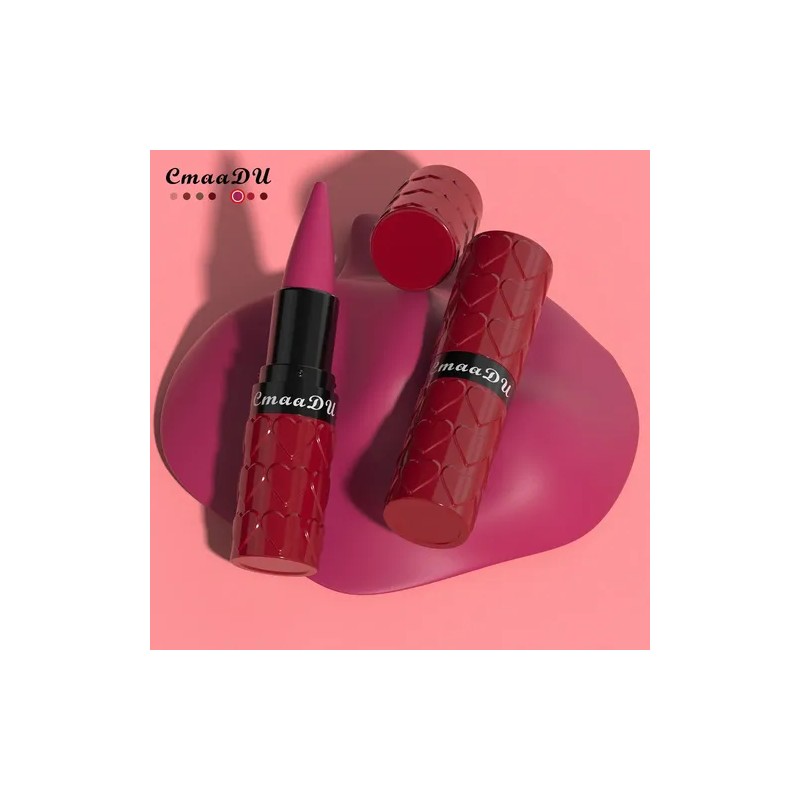 1pc Labial Mate Hidratante Y Fácil De Aplicar Larga Duración
