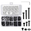 FandWay 410Pcs M2 Hex Socket Countersunk Machine Screws, 10.9 Grade