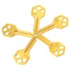 Brass Finish Key Blanks, KW1 Uncut Blank Keys, Pack of