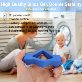 Washing Machine Door Support, Front Loading Washing Door Support, Washing Machine Door Support, Door Holder, Mouth Shape, Strong Magnet, Washing Machine Door Stopper Support for Home (Blue)