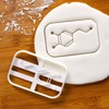 Set of 4 Molecules Cookie Cutters (Dopamine, Serotonin, Adrenaline and