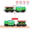 Battery Operated Locomotive Train Set for Wooden Train Tracks,Powerful Engine