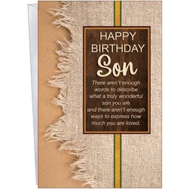 Chuck's Card-O-Rama - Birthday Card For Son - Made in Chicago - Perfect Size: Opens to a generous 10″×7.75″