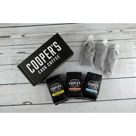 Cold Brew Coffee Box Set - Medium Roast, Colombian, Peruvian, Guatemalan Whole Bean Coarse for Cold Brew - 6 Filter Bags Included - 1.5 lbs