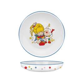 Silver Buffalo Rainbow Brite Sitting with Twink Stars 9" Coupe Ceramic Dinner Bowl