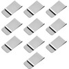 SILHOL Stainless Steel Money Clip Card Holder 8 Pieces,Minimal Wallet Pocket Money Clips Bill Cash Holder for Man and Women Silver