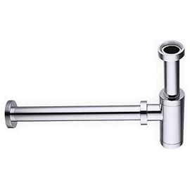 Aqua by KubeBath Space Saving P-Trap in Chrome Finish