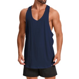 Project Titan Men's Bodybuilding Stringer Workout Tank Top Sleeveless Gym Shirts