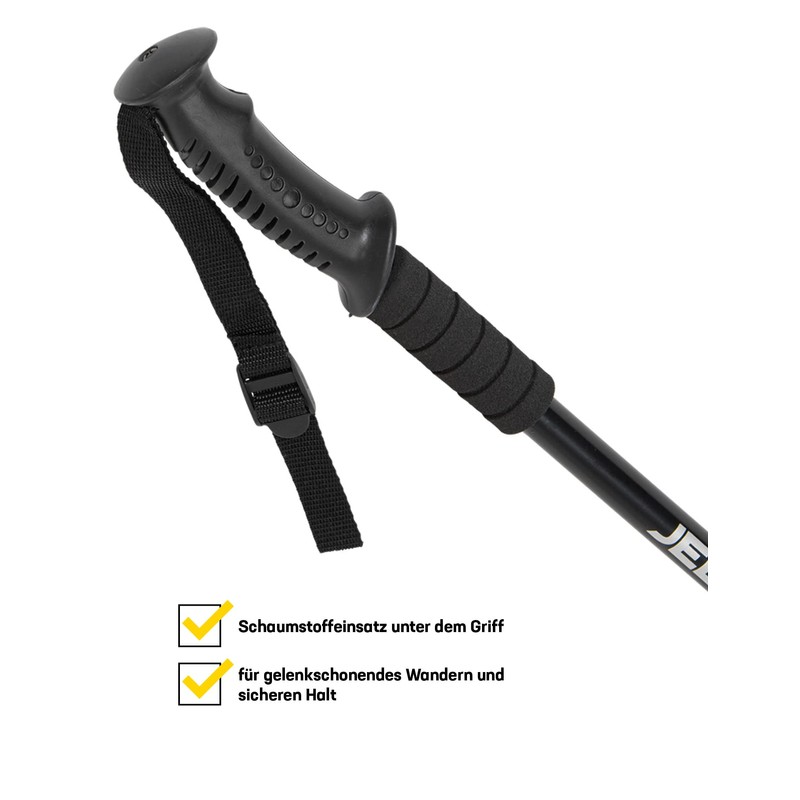 JELEX Nature Telescopic Walking Poles for Nordic Walking Adjustable Includes