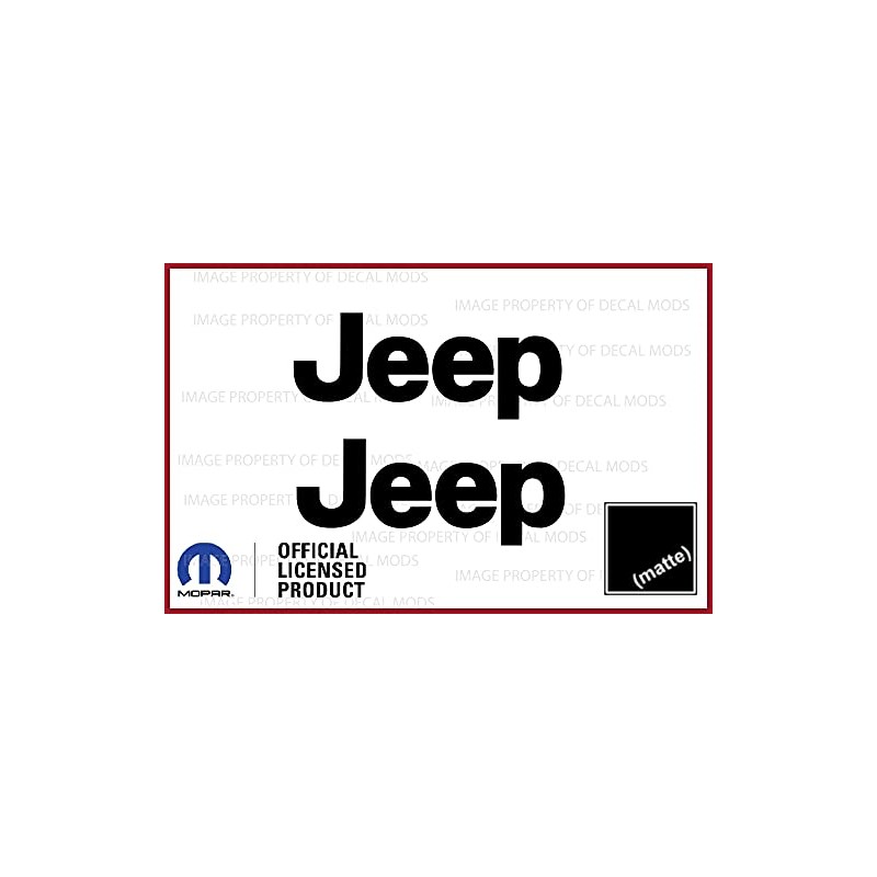 Decal Mods 97-06 TJ Fender Small Jeep Side Logo Graphic