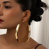Chunky Gold Hoop Earrings Big Large Huggie Hoops Earrings Thick
