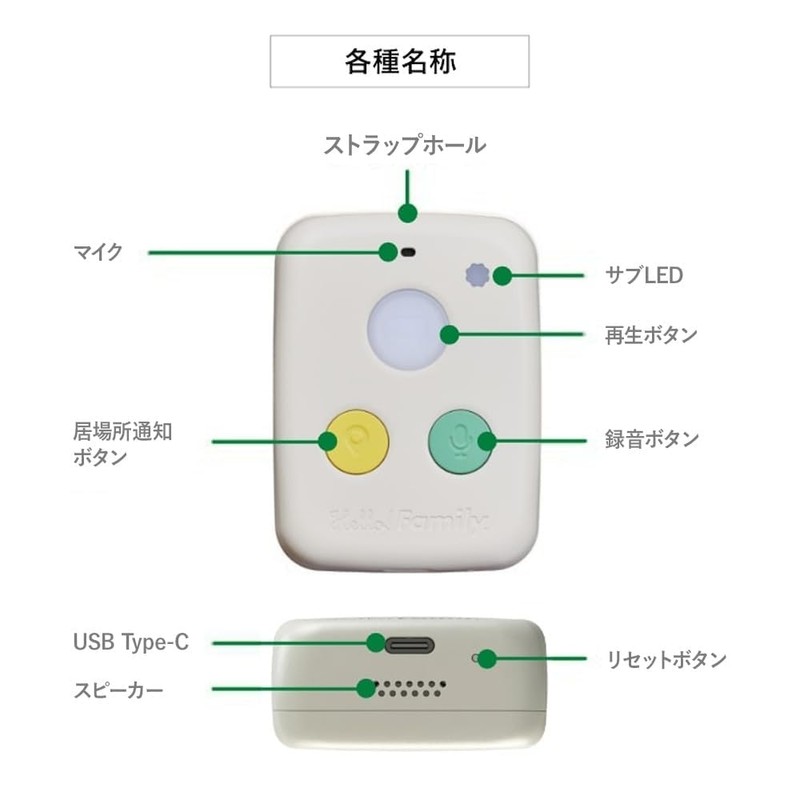 Kokuyo Talk, GPS, Watching Children, Talking Function, Includes Voice and