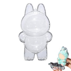 Keychain Case Protector For Vinyl Plush 17cm Doll , Cute Cartoon Clear Monster Clothes Protective Case For Bag, Easy To Use And Install, Durable Standing Doll Cover