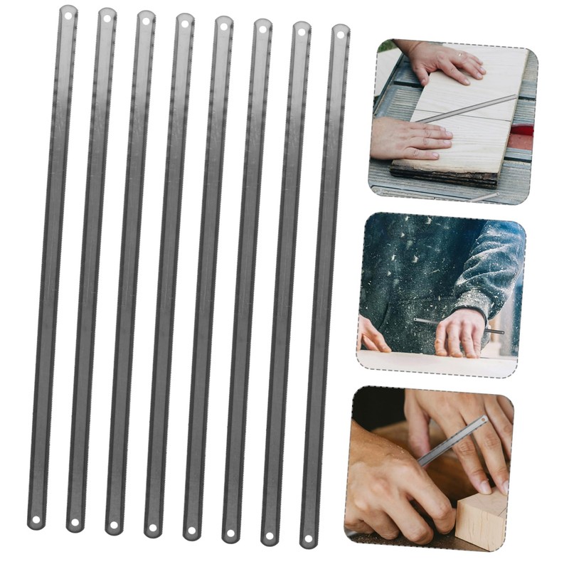 OSALADI 25pcs Double-Sided Carbon Steel Hacksaw Blades for Woodworking Metal
