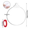 TSKDKIT Pack of 30 Acrylic Christmas Baubles 7.6 cm Acrylic