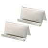 PATIKIL Business Card Holder, 2 Pack Brushed 304 Stainless Steel