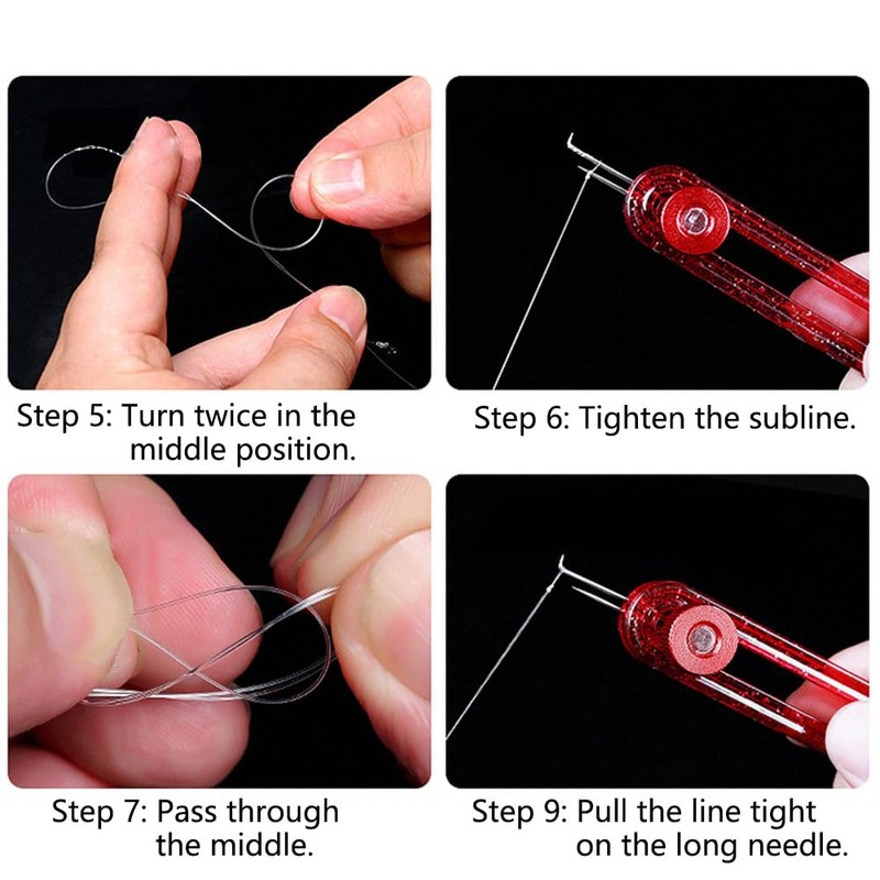 Fishing Knot Tying Tool, Adjustable Fishing Line Knotting Quick Hook