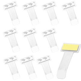 Pack of 10 Windscreen Parking Permit Holder, Transparent, Holder for Sticking, Parking Permit Holder Disc, Car Window, Parking Permit Holder, Card Holder, Parking Ticket, Car Clip Ticket for Parking