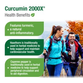 Bell Curcumin 2000X® - combines turmeric with black pepper, Vitamin E and hawthorn to help support digestion, cardiovascular health and peripheral circulation.