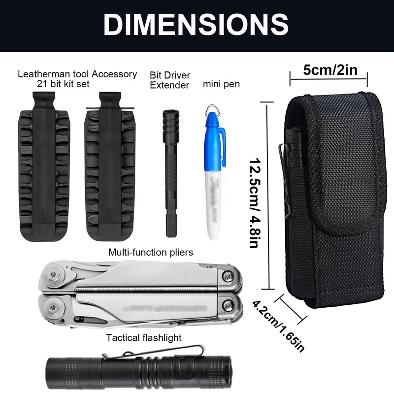 Jingzan Multitool Sheath, Magnetic Cover Multitool Pouch Compatible with Leatherman